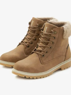 Bottines à lacets avec doublure toute douce