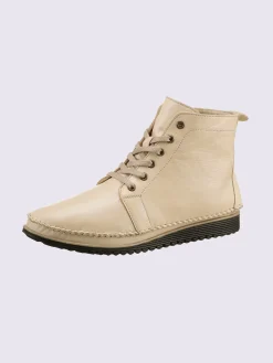 Bottines à lacets cuir nappa de vache