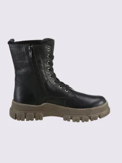 Bottines à lacets cuir nappa de vache