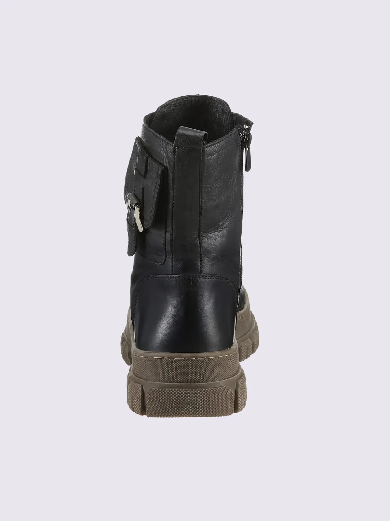 Bottines à lacets cuir nappa de vache