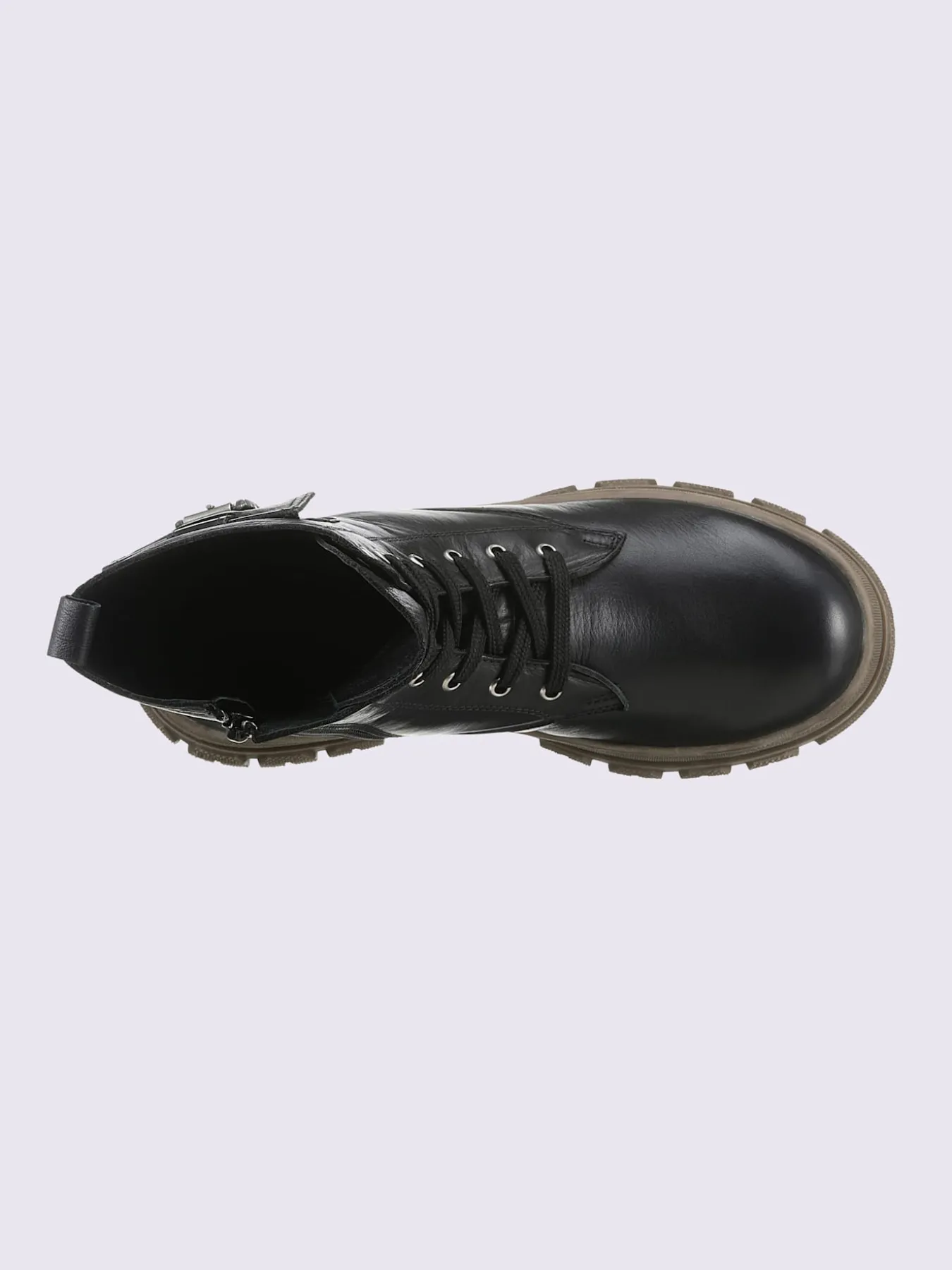 Bottines à lacets cuir nappa de vache