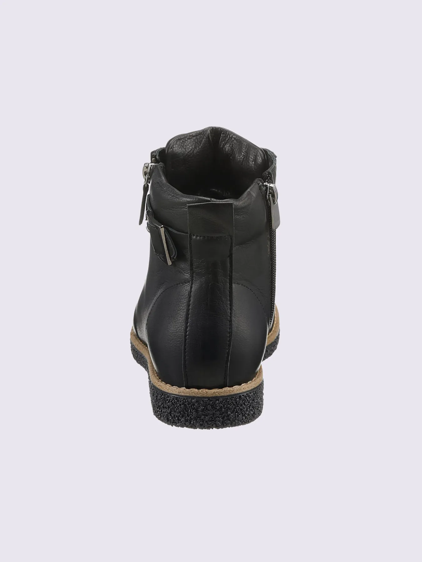 Bottines à lacets cuir nappa de vache