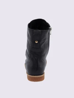 Bottines à lacets cuir nappa de vache