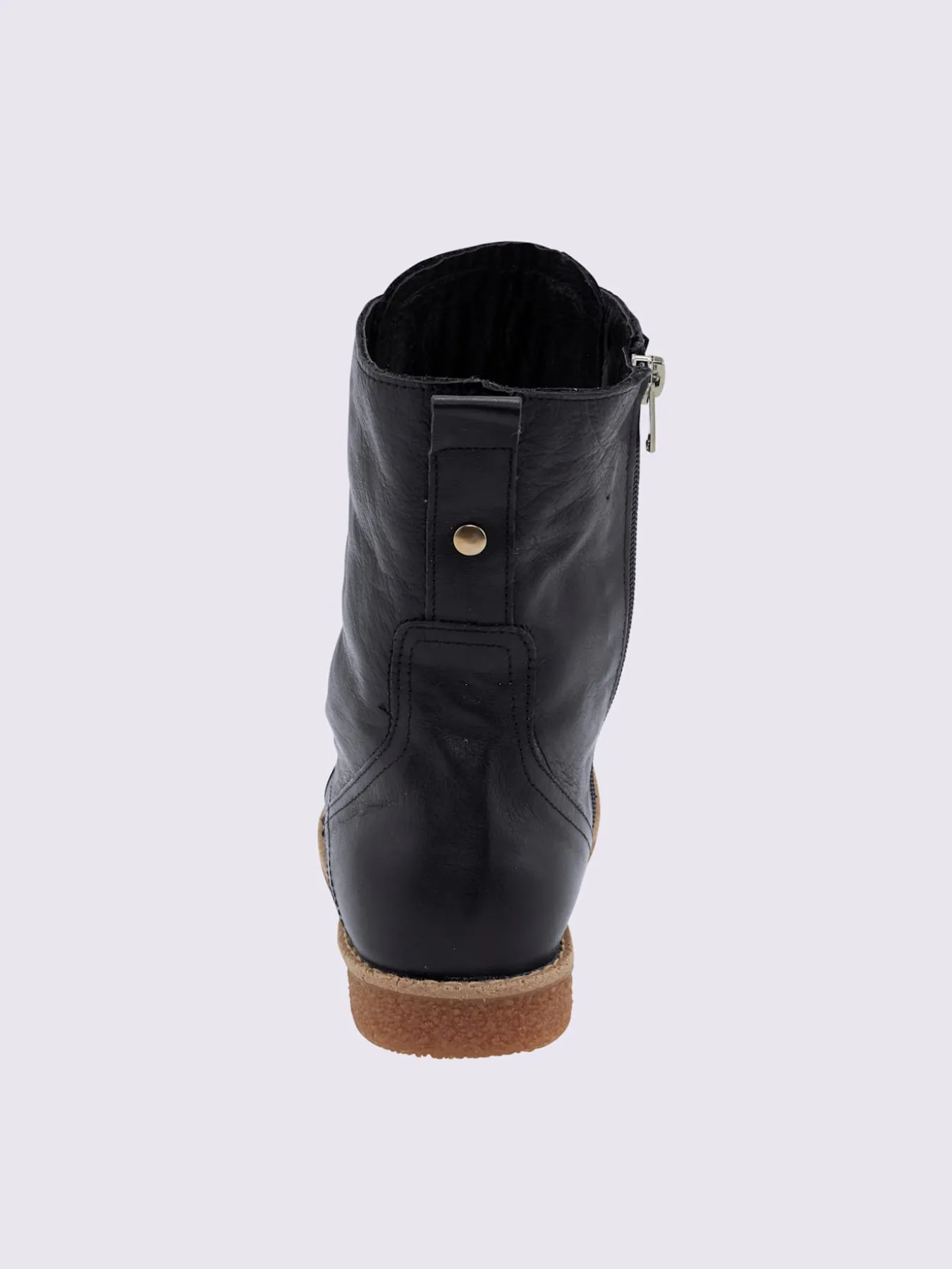 Bottines à lacets cuir nappa de vache