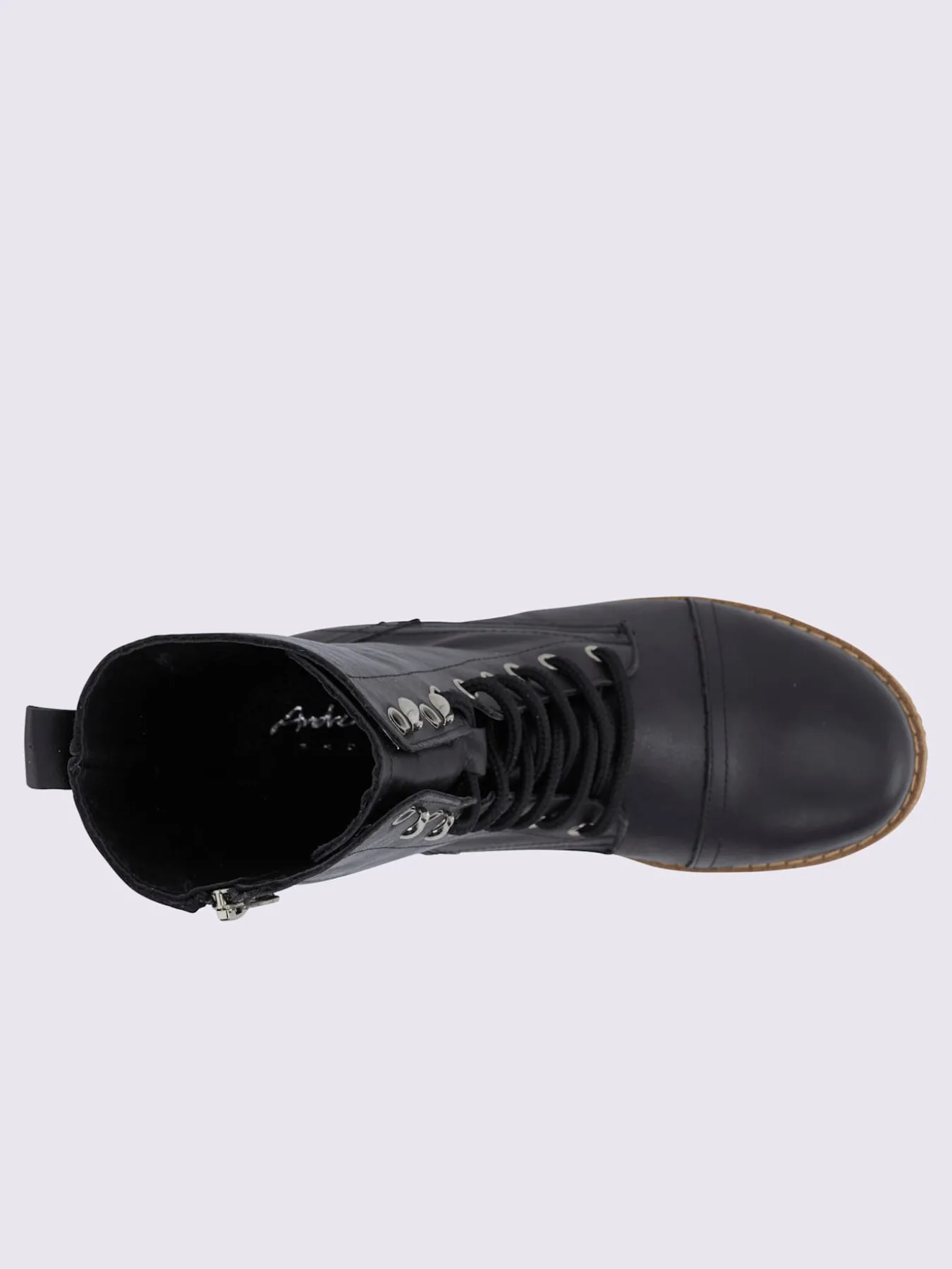 Bottines à lacets cuir nappa de vache
