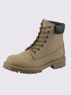Bottines à lacets cuir vachette