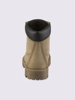 Bottines à lacets cuir vachette