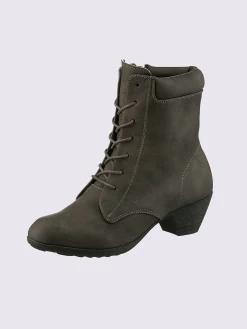 Bottines à lacets matière textile agréable à porter