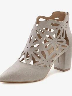 Bottines à talon haut bottines d'été avec découpes féminines