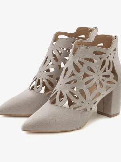 Bottines à talon haut bottines d'été avec découpes féminines
