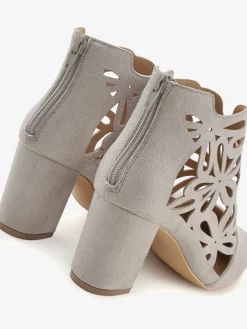 Bottines à talon haut bottines d'été avec découpes féminines