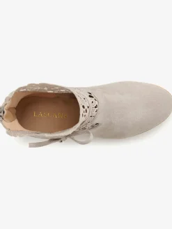 Bottines à talon haut superbe empiècement en dentelle féminin