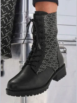 Bottines avec imprimé tendance et semelle profilée légère