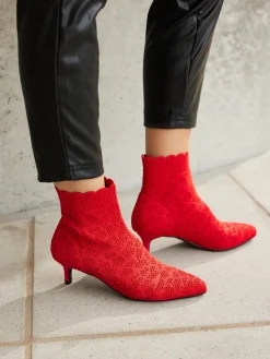Bottines chaussettes avec talon agréable d'env. 5 cm