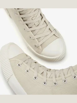Bottines chaussures en textile, chaussures en tissu avec laçage tendance
