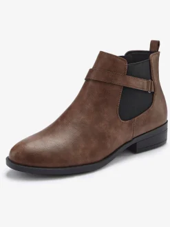 Bottines chelsea empiècement extensible sur le côté pour faciliter l'enfilage
