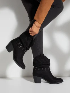 Bottines cowboy bottes western avec bande remplaçable pour un style personnalisé