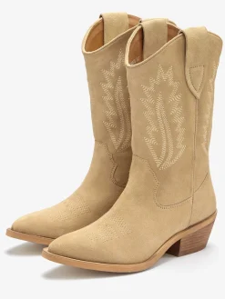 Bottines cowboy bottines d'été en cuir de qualité