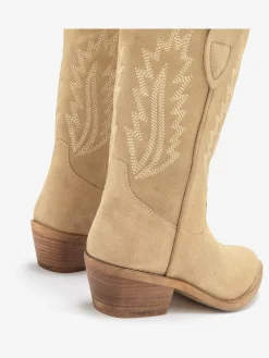 Bottines cowboy bottines d'été en cuir de qualité