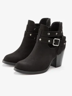Bottines cowboy boucle décorative tendance