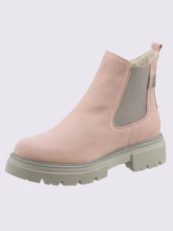 Bottines cuir velours de vache.