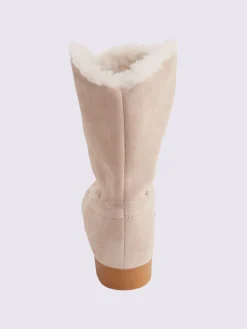 Bottines cuir velours vachette doux