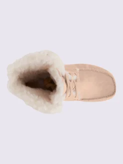 Bottines cuir velours vachette doux