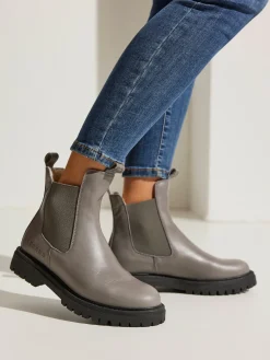 Bottines d'hiver en cuir de qualité avec doublure chaude toute douce
