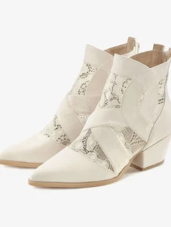 Bottines d'été avec dentelle raffinée