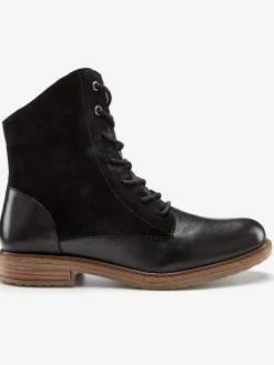 Bottines en cuir doux