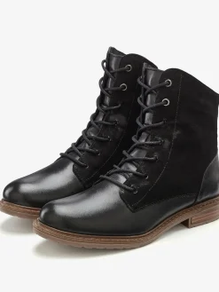 Bottines en cuir doux