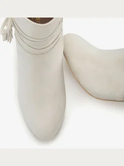 Bottines liens à nouer raffinés et laçage