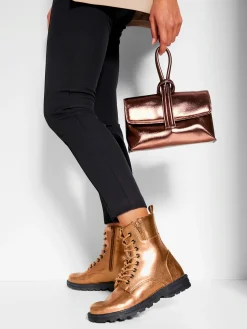 Bottines look métallisé tendance