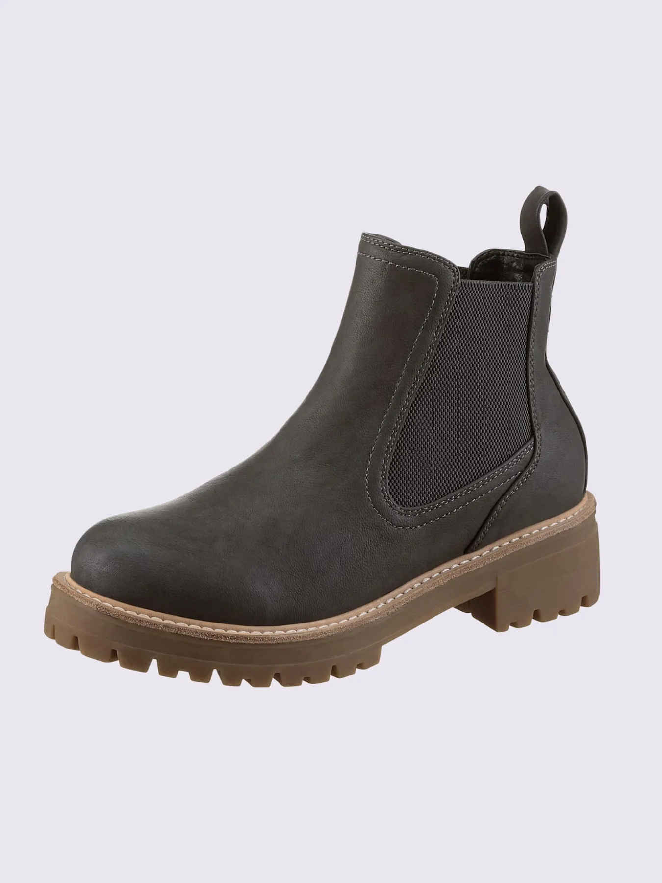 Bottines matière synthétique