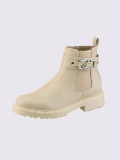 Bottines matière synthétique