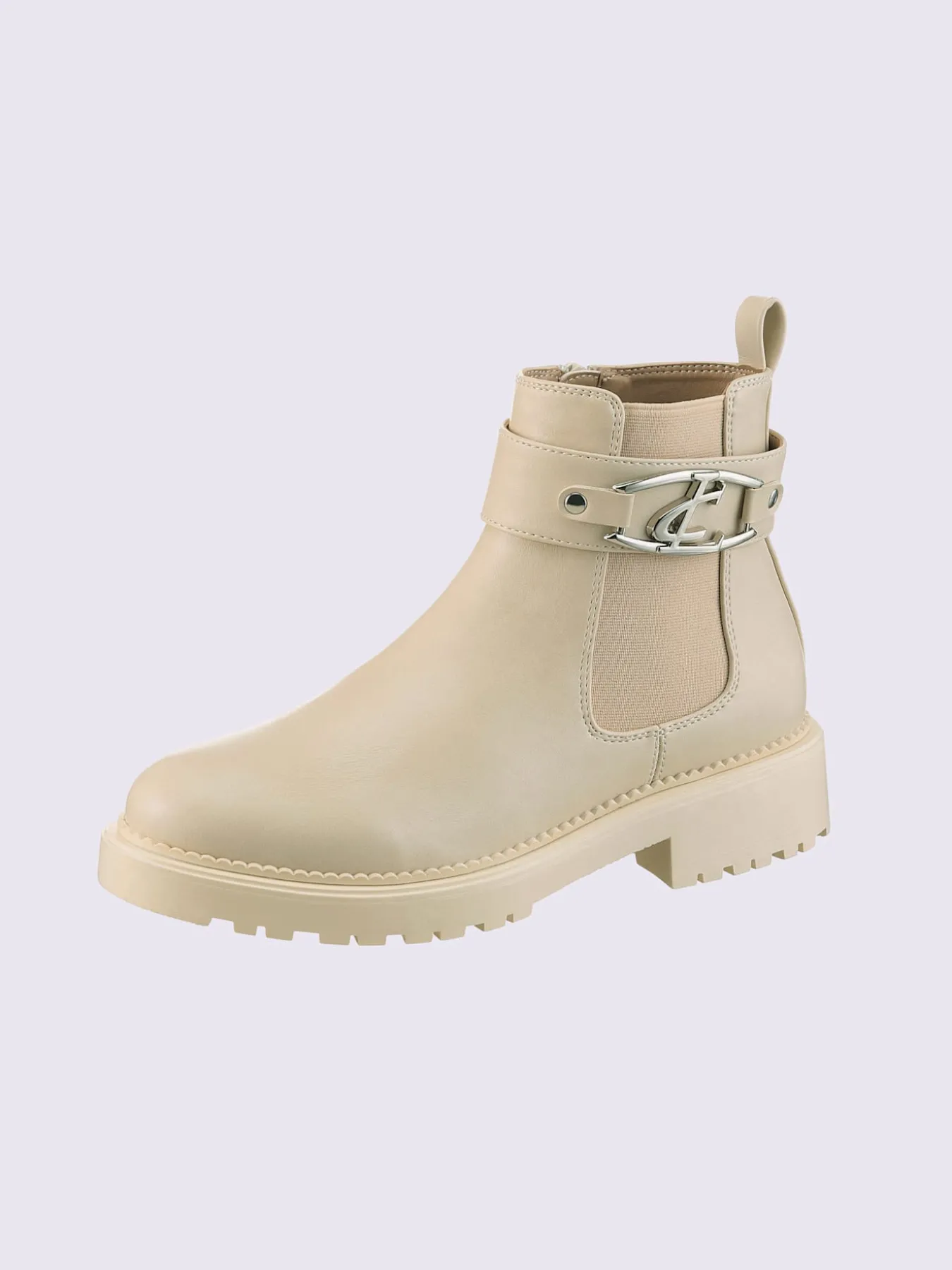 Bottines matière synthétique