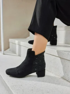 Bottines talon bottier confortable d'env. 4,5 cm