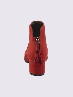 Bottines textile doux en synthétique velours