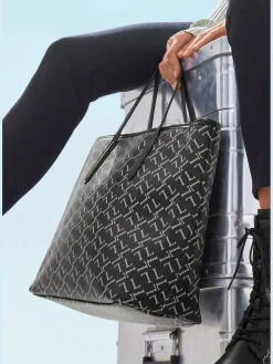 Cabas grand sac à main avec marque lascana