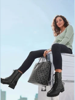 Cabas grand sac à main avec marque lascana