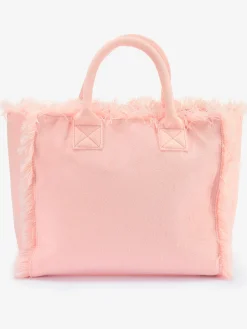 Cabas sac de plage tendance effet éponge avec franges