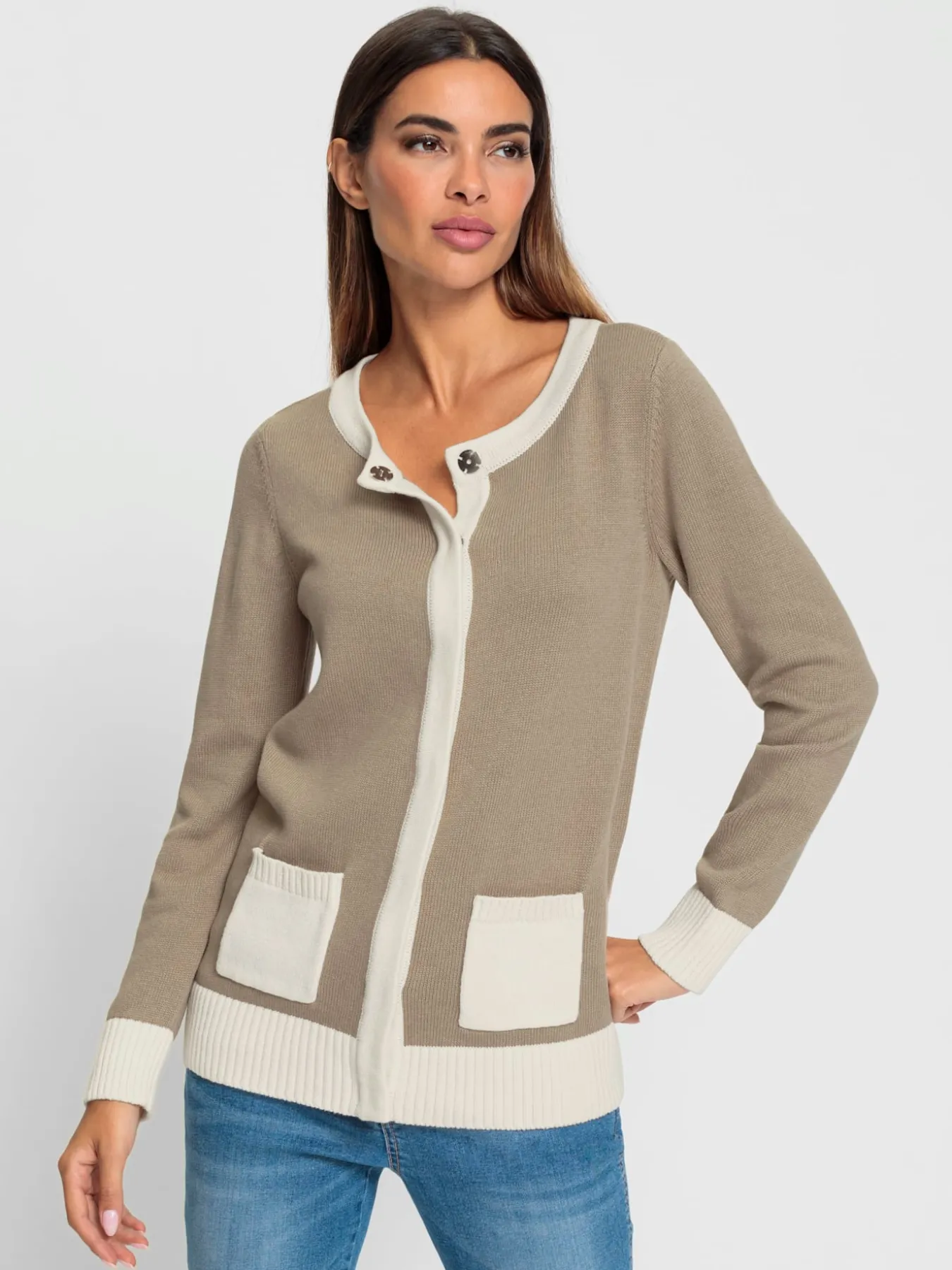 Cardigan jolis coloris contrastés