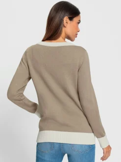 Cardigan jolis coloris contrastés