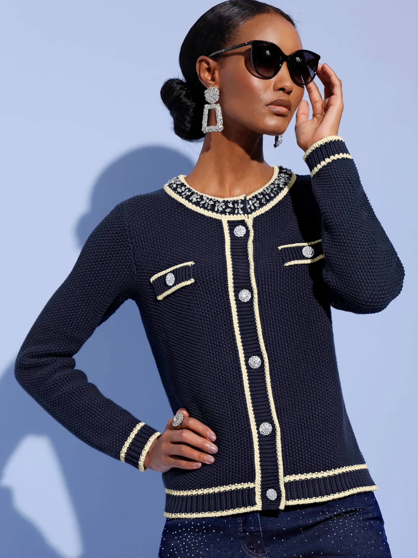 Cardigan pur coton