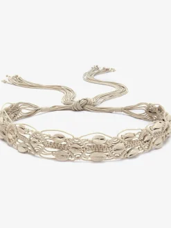 Ceinture à nouer tendance avec coquillages