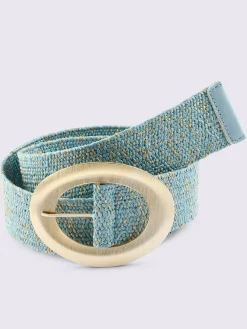 Ceinture aspect raphia moderne