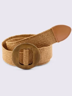 Ceinture aspect raphia moderne