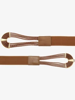 Ceinture avec boucle décorative à crochets avec détails couleur or