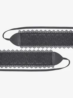 Ceinture avec broderie et dentelle tendance