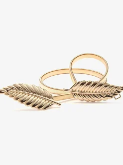 Ceinture décorative et extensible avec boucle plume tendance